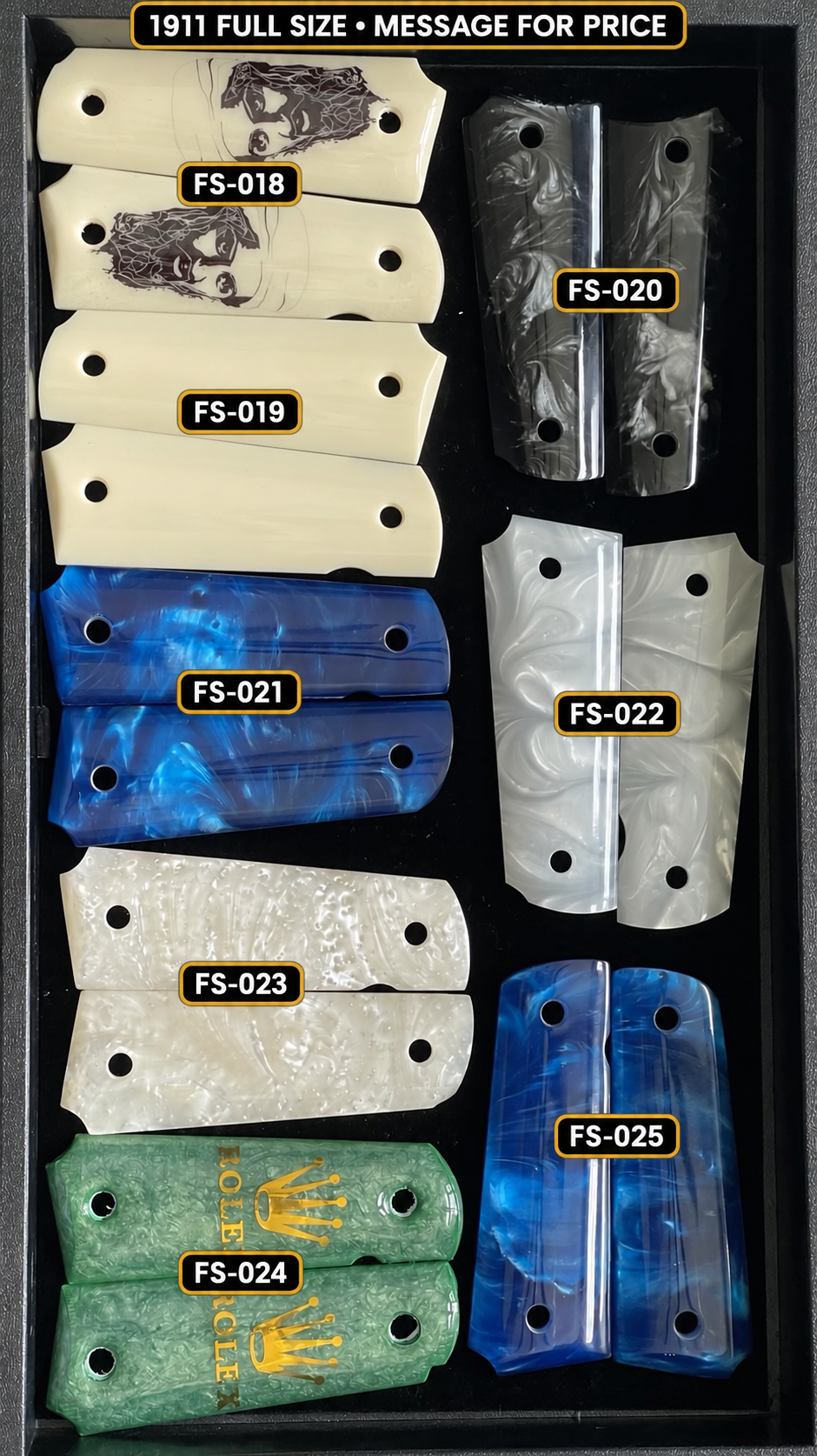 1911 Full-Size · FS-018–FS-025