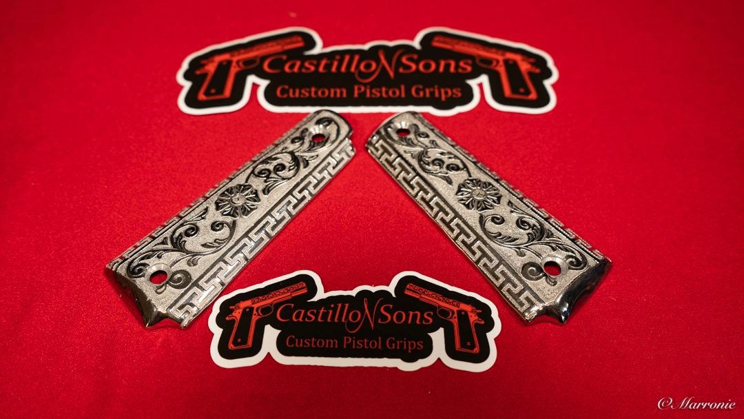 Floral Engraved 1911 Grips