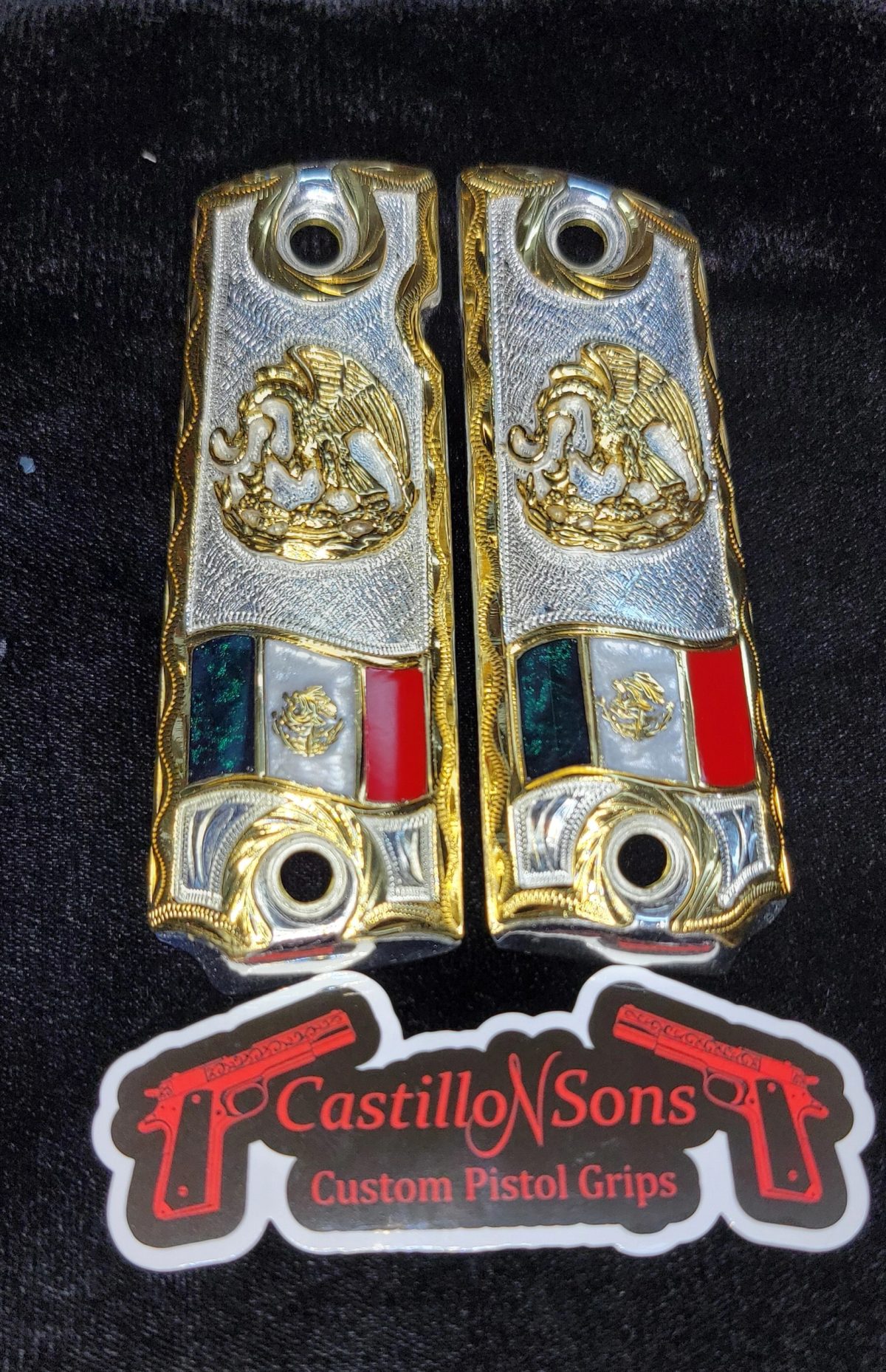 Mexican Eagle & Flag 1911 Grips