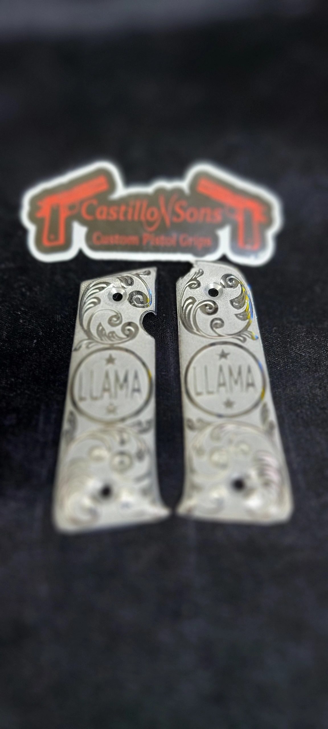 Custom Llama .380 Grips