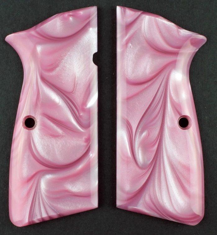 Pink Pearl Browning Hi-Power Grips